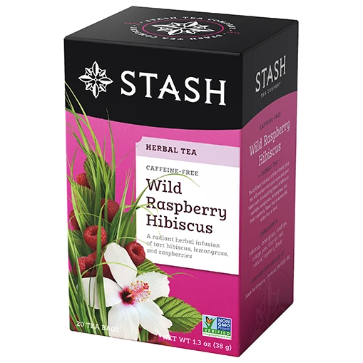 Stash Wild Raspberry Hibiscus Tea (20 Pack) | Tea & Coffee Company